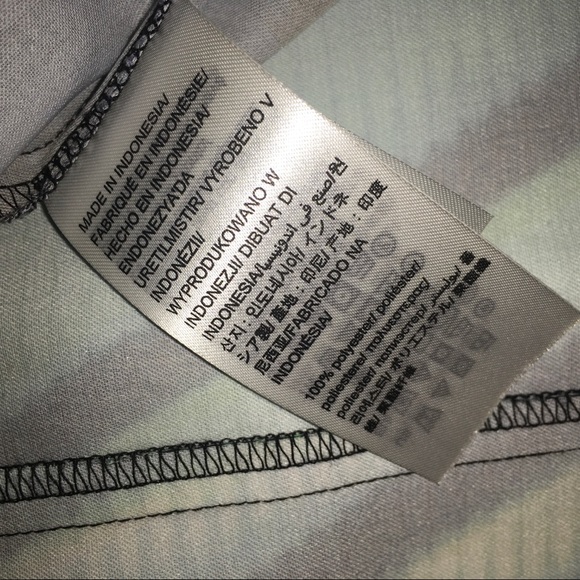 Calvin Klein Green and Black Zebra Print Blouse / halter top - Picture 4 of 6